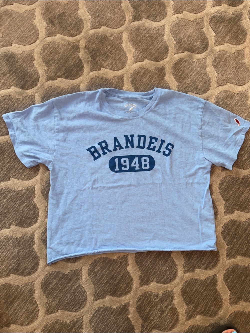 League Light Blue 'Brandeis 1948' Short Sleeve Tee Brandeis University